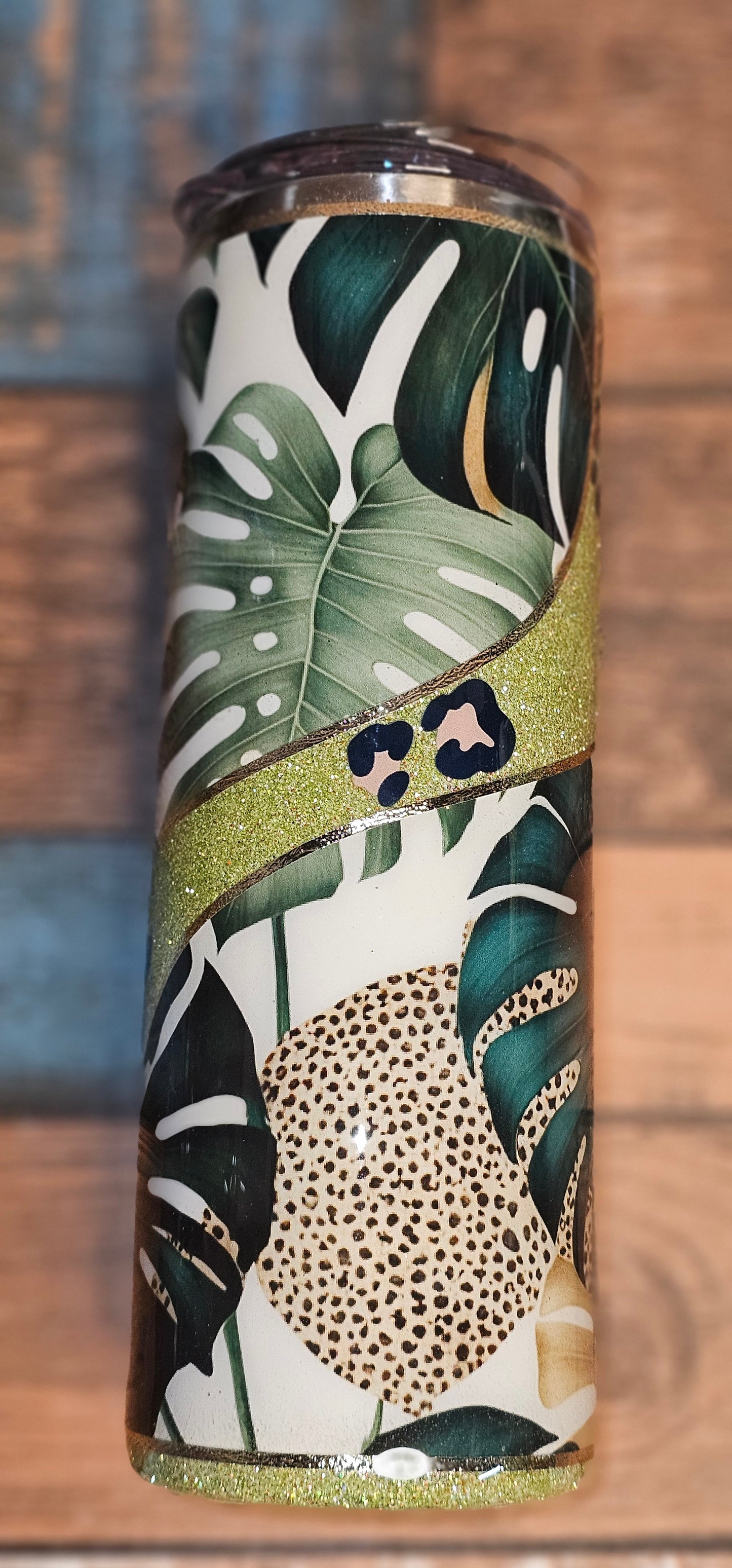 20oz Leopard Monstera Tumbler