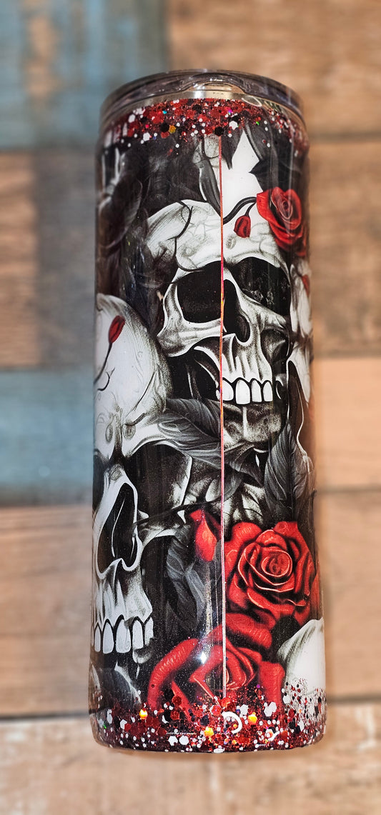 20 oz Have The Day Skull Tumbler
