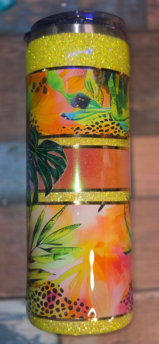 20 Oz  Sunny Tropical Tumbler